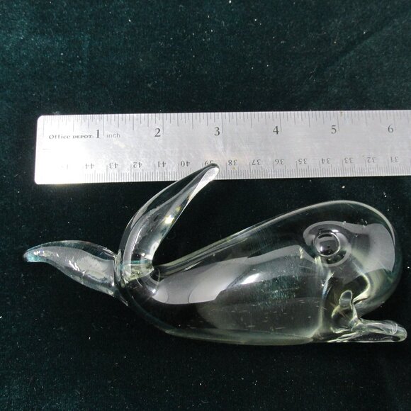 Vintage Art Glass Whale - Picture 1 of 7